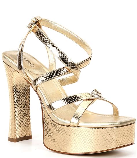 michael kors snake print sneakers|metallic snakeskin sandals.